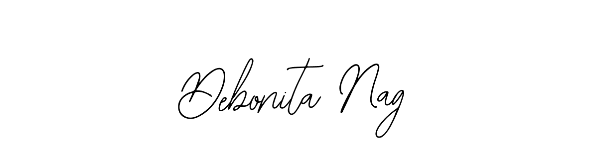 You should practise on your own different ways (Bearetta-2O07w) to write your name (Debonita Nag) in signature. don't let someone else do it for you. Debonita Nag signature style 12 images and pictures png