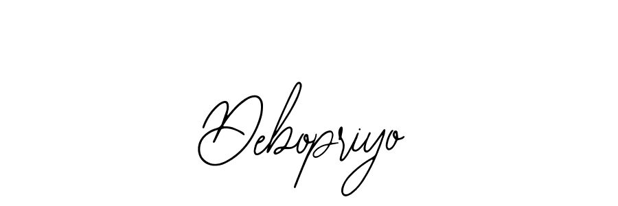 Design your own signature with our free online signature maker. With this signature software, you can create a handwritten (Bearetta-2O07w) signature for name Debopriyo. Debopriyo signature style 12 images and pictures png