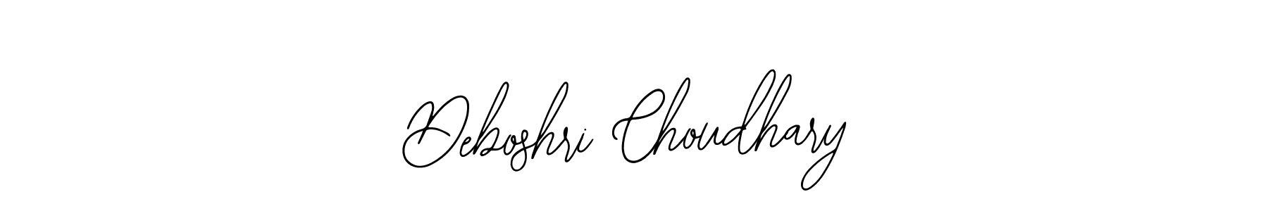 How to make Deboshri Choudhary signature? Bearetta-2O07w is a professional autograph style. Create handwritten signature for Deboshri Choudhary name. Deboshri Choudhary signature style 12 images and pictures png