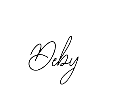 Create a beautiful signature design for name Deby. With this signature (Bearetta-2O07w) fonts, you can make a handwritten signature for free. Deby signature style 12 images and pictures png