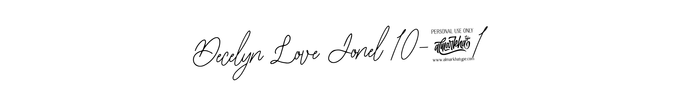 It looks lik you need a new signature style for name Decelyn Love Jonel 10-21. Design unique handwritten (Bearetta-2O07w) signature with our free signature maker in just a few clicks. Decelyn Love Jonel 10-21 signature style 12 images and pictures png