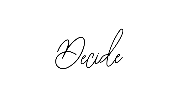 if you are searching for the best signature style for your name Decide. so please give up your signature search. here we have designed multiple signature styles  using Bearetta-2O07w. Decide signature style 12 images and pictures png