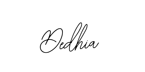 How to make Dedhia signature? Bearetta-2O07w is a professional autograph style. Create handwritten signature for Dedhia name. Dedhia signature style 12 images and pictures png