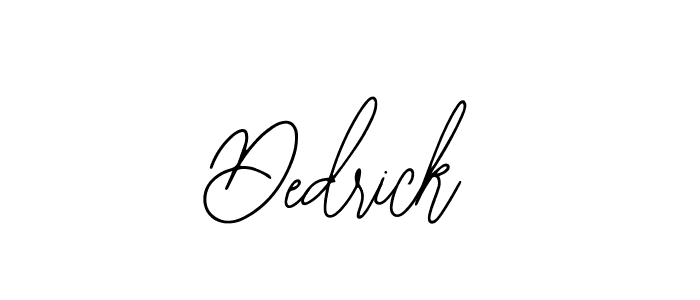 Design your own signature with our free online signature maker. With this signature software, you can create a handwritten (Bearetta-2O07w) signature for name Dedrick. Dedrick signature style 12 images and pictures png