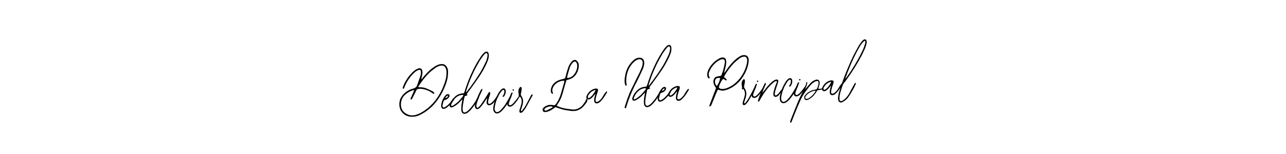 How to Draw Deducir La Idea Principal signature style? Bearetta-2O07w is a latest design signature styles for name Deducir La Idea Principal. Deducir La Idea Principal signature style 12 images and pictures png