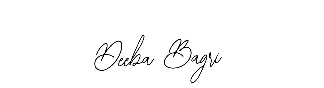 How to make Deeba Bagri signature? Bearetta-2O07w is a professional autograph style. Create handwritten signature for Deeba Bagri name. Deeba Bagri signature style 12 images and pictures png