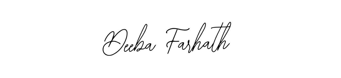 Deeba Farhath stylish signature style. Best Handwritten Sign (Bearetta-2O07w) for my name. Handwritten Signature Collection Ideas for my name Deeba Farhath. Deeba Farhath signature style 12 images and pictures png