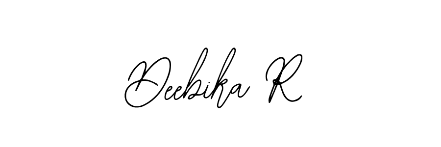 if you are searching for the best signature style for your name Deebika R. so please give up your signature search. here we have designed multiple signature styles  using Bearetta-2O07w. Deebika R signature style 12 images and pictures png