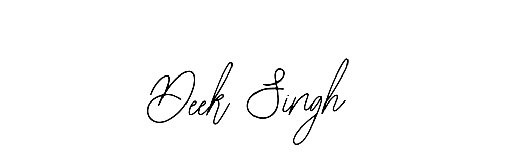 Create a beautiful signature design for name Deek Singh. With this signature (Bearetta-2O07w) fonts, you can make a handwritten signature for free. Deek Singh signature style 12 images and pictures png