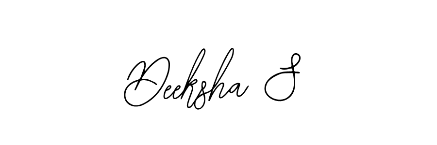 How to make Deeksha S signature? Bearetta-2O07w is a professional autograph style. Create handwritten signature for Deeksha S name. Deeksha S signature style 12 images and pictures png