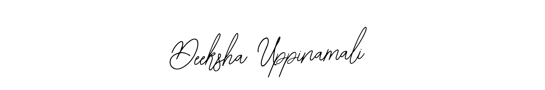 You should practise on your own different ways (Bearetta-2O07w) to write your name (Deeksha Uppinamali) in signature. don't let someone else do it for you. Deeksha Uppinamali signature style 12 images and pictures png