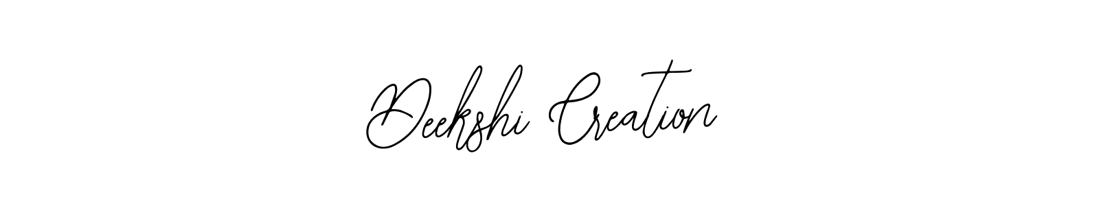 How to make Deekshi Creation signature? Bearetta-2O07w is a professional autograph style. Create handwritten signature for Deekshi Creation name. Deekshi Creation signature style 12 images and pictures png