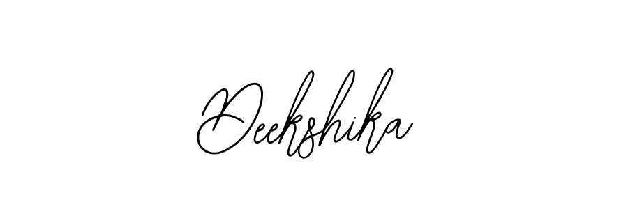 Create a beautiful signature design for name Deekshika. With this signature (Bearetta-2O07w) fonts, you can make a handwritten signature for free. Deekshika signature style 12 images and pictures png