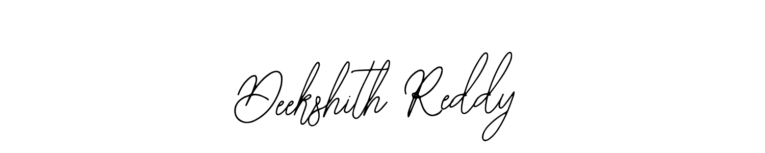 Also we have Deekshith Reddy name is the best signature style. Create professional handwritten signature collection using Bearetta-2O07w autograph style. Deekshith Reddy signature style 12 images and pictures png