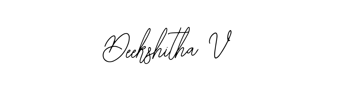 How to Draw Deekshitha V signature style? Bearetta-2O07w is a latest design signature styles for name Deekshitha V. Deekshitha V signature style 12 images and pictures png