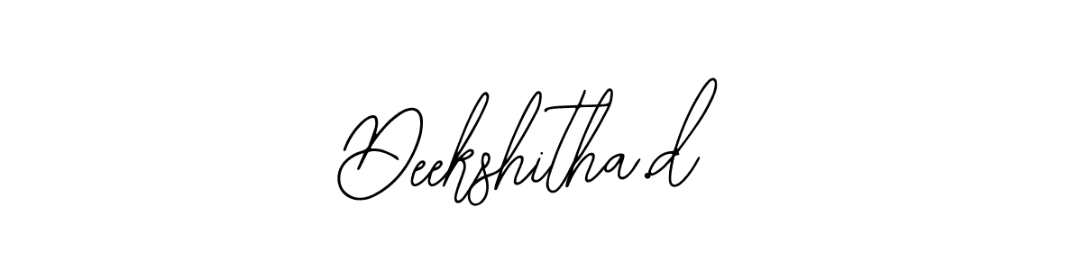 Similarly Bearetta-2O07w is the best handwritten signature design. Signature creator online .You can use it as an online autograph creator for name Deekshitha.d. Deekshitha.d signature style 12 images and pictures png