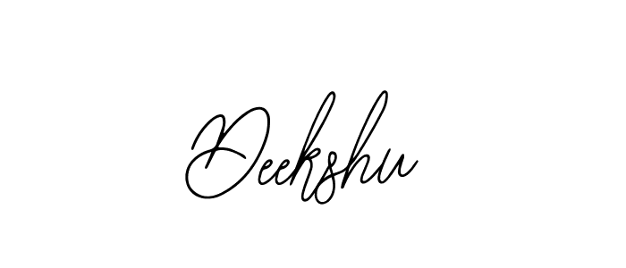 You should practise on your own different ways (Bearetta-2O07w) to write your name (Deekshu) in signature. don't let someone else do it for you. Deekshu signature style 12 images and pictures png