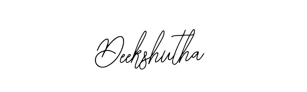 How to make Deekshutha signature? Bearetta-2O07w is a professional autograph style. Create handwritten signature for Deekshutha name. Deekshutha signature style 12 images and pictures png