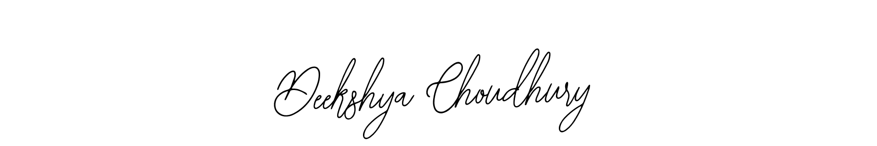 Design your own signature with our free online signature maker. With this signature software, you can create a handwritten (Bearetta-2O07w) signature for name Deekshya Choudhury. Deekshya Choudhury signature style 12 images and pictures png