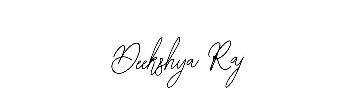 How to make Deekshya Raj name signature. Use Bearetta-2O07w style for creating short signs online. This is the latest handwritten sign. Deekshya Raj signature style 12 images and pictures png