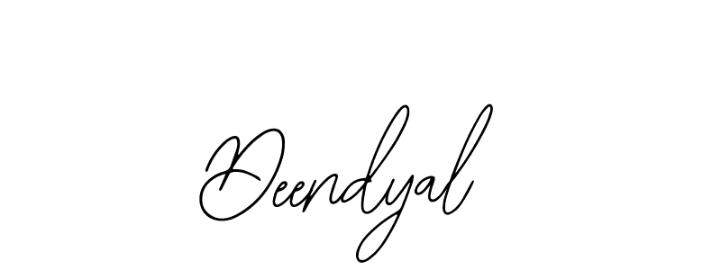 Use a signature maker to create a handwritten signature online. With this signature software, you can design (Bearetta-2O07w) your own signature for name Deendyal. Deendyal signature style 12 images and pictures png