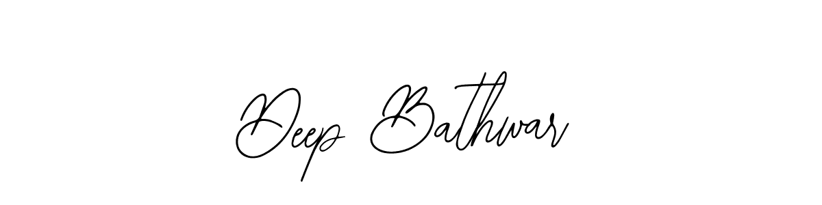 Similarly Bearetta-2O07w is the best handwritten signature design. Signature creator online .You can use it as an online autograph creator for name Deep Bathwar. Deep Bathwar signature style 12 images and pictures png