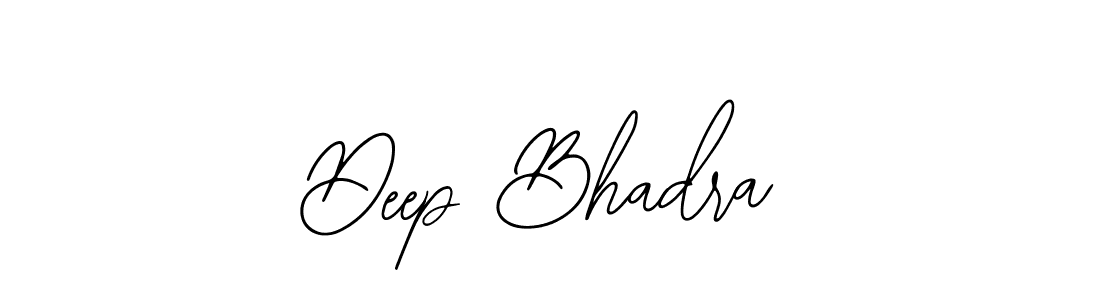 You should practise on your own different ways (Bearetta-2O07w) to write your name (Deep Bhadra) in signature. don't let someone else do it for you. Deep Bhadra signature style 12 images and pictures png