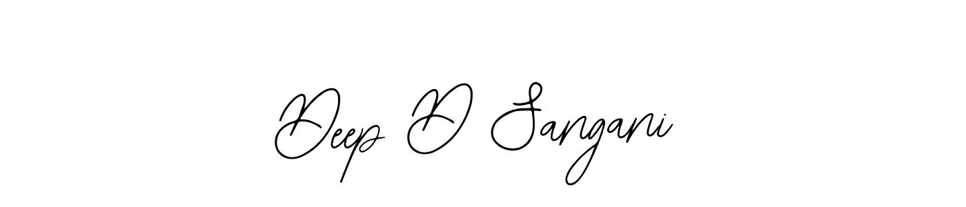 You should practise on your own different ways (Bearetta-2O07w) to write your name (Deep D Sangani) in signature. don't let someone else do it for you. Deep D Sangani signature style 12 images and pictures png