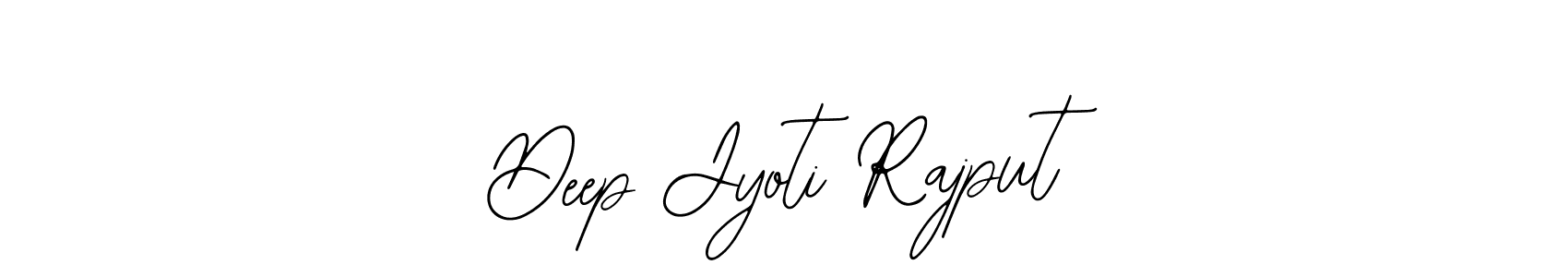 You should practise on your own different ways (Bearetta-2O07w) to write your name (Deep Jyoti Rajput) in signature. don't let someone else do it for you. Deep Jyoti Rajput signature style 12 images and pictures png