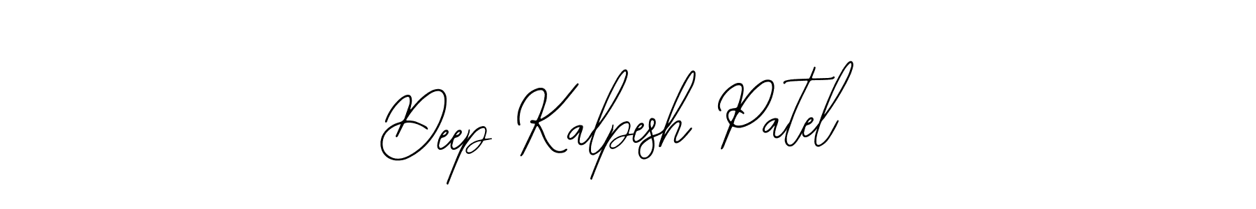 How to make Deep Kalpesh Patel name signature. Use Bearetta-2O07w style for creating short signs online. This is the latest handwritten sign. Deep Kalpesh Patel signature style 12 images and pictures png