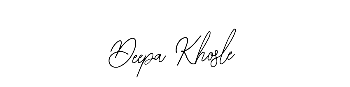 You should practise on your own different ways (Bearetta-2O07w) to write your name (Deepa Khosle) in signature. don't let someone else do it for you. Deepa Khosle signature style 12 images and pictures png