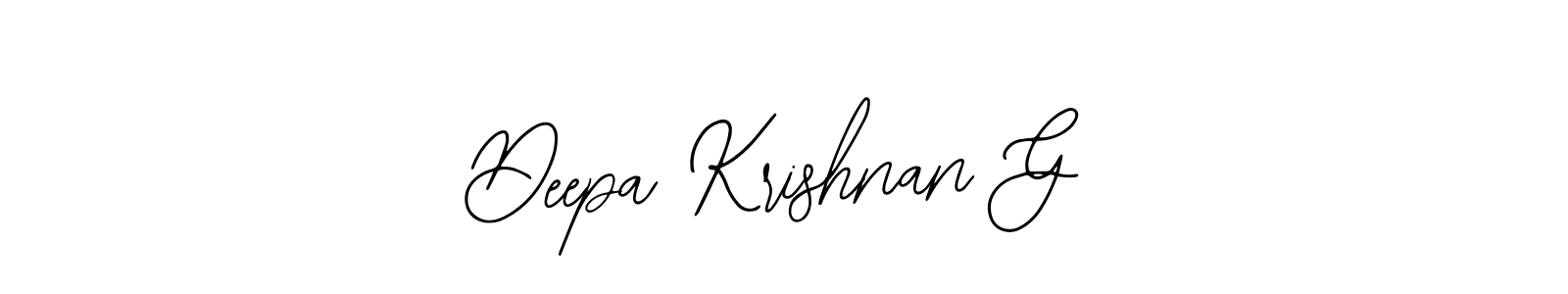 Design your own signature with our free online signature maker. With this signature software, you can create a handwritten (Bearetta-2O07w) signature for name Deepa Krishnan G. Deepa Krishnan G signature style 12 images and pictures png