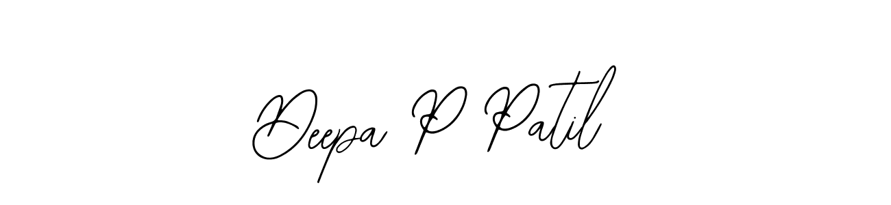 Use a signature maker to create a handwritten signature online. With this signature software, you can design (Bearetta-2O07w) your own signature for name Deepa P Patil. Deepa P Patil signature style 12 images and pictures png