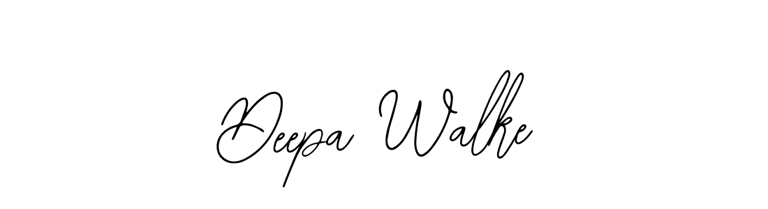 Use a signature maker to create a handwritten signature online. With this signature software, you can design (Bearetta-2O07w) your own signature for name Deepa Walke. Deepa Walke signature style 12 images and pictures png