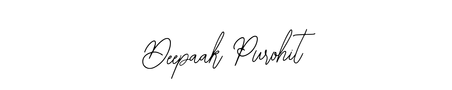 Make a beautiful signature design for name Deepaak Purohit. With this signature (Bearetta-2O07w) style, you can create a handwritten signature for free. Deepaak Purohit signature style 12 images and pictures png
