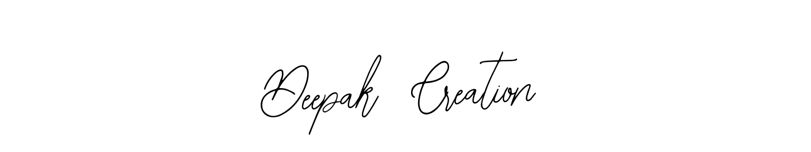 You should practise on your own different ways (Bearetta-2O07w) to write your name (Deepak  Creation) in signature. don't let someone else do it for you. Deepak  Creation signature style 12 images and pictures png
