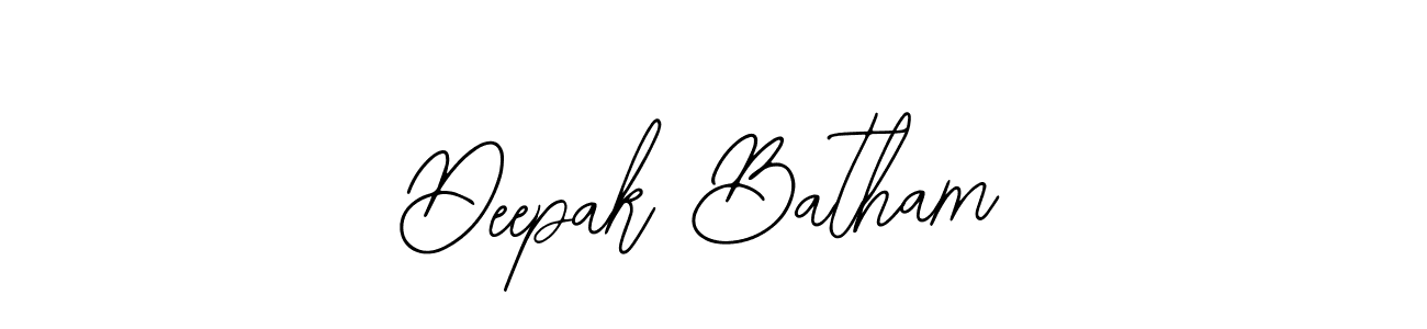 Use a signature maker to create a handwritten signature online. With this signature software, you can design (Bearetta-2O07w) your own signature for name Deepak Batham. Deepak Batham signature style 12 images and pictures png