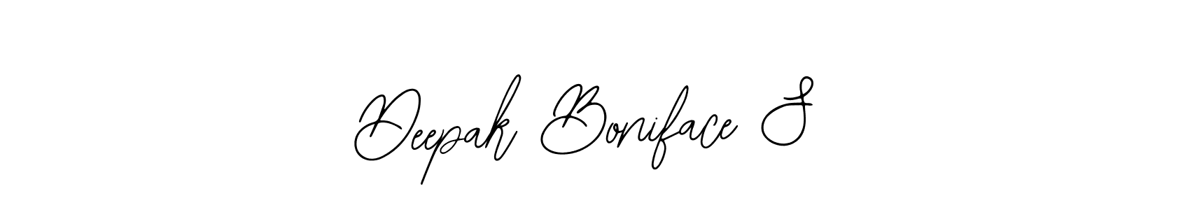 This is the best signature style for the Deepak Boniface S name. Also you like these signature font (Bearetta-2O07w). Mix name signature. Deepak Boniface S signature style 12 images and pictures png