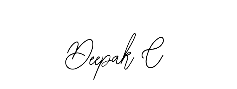 Design your own signature with our free online signature maker. With this signature software, you can create a handwritten (Bearetta-2O07w) signature for name Deepak C. Deepak C signature style 12 images and pictures png