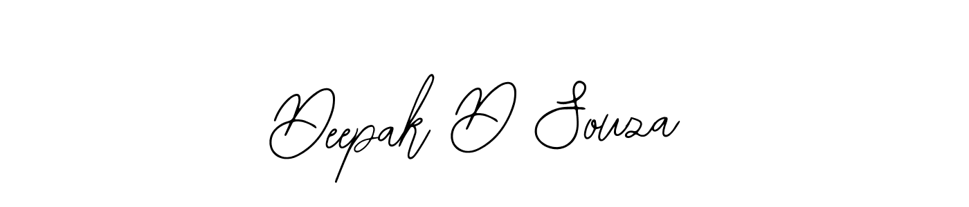 How to make Deepak D Souza name signature. Use Bearetta-2O07w style for creating short signs online. This is the latest handwritten sign. Deepak D Souza signature style 12 images and pictures png