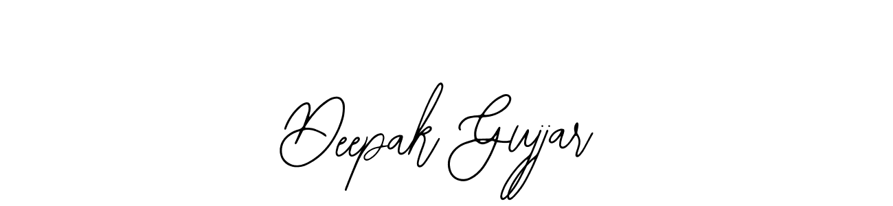 The best way (Bearetta-2O07w) to make a short signature is to pick only two or three words in your name. The name Deepak Gujjar include a total of six letters. For converting this name. Deepak Gujjar signature style 12 images and pictures png