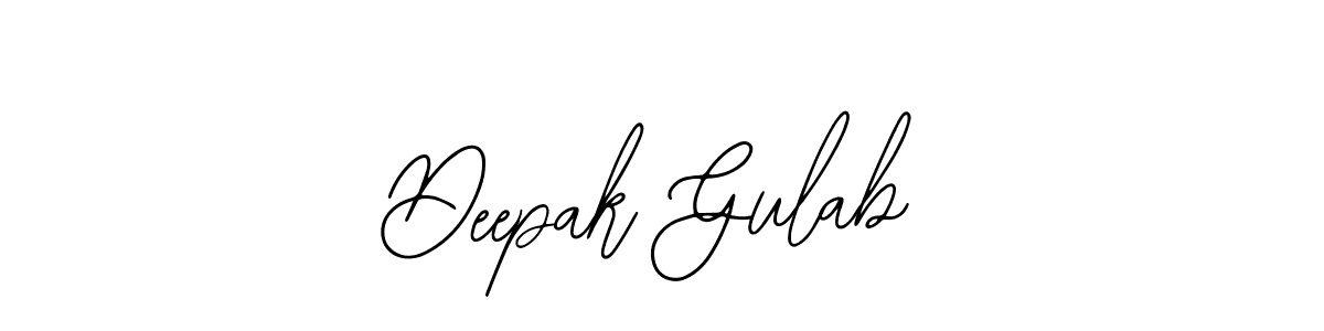 Also we have Deepak Gulab name is the best signature style. Create professional handwritten signature collection using Bearetta-2O07w autograph style. Deepak Gulab signature style 12 images and pictures png