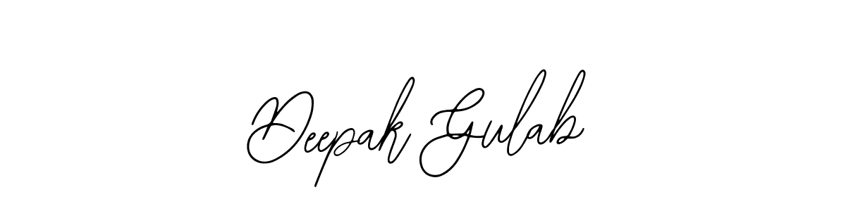 Bearetta-2O07w is a professional signature style that is perfect for those who want to add a touch of class to their signature. It is also a great choice for those who want to make their signature more unique. Get Deepak Gulab name to fancy signature for free. Deepak Gulab signature style 12 images and pictures png