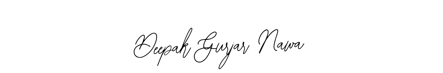 Deepak Gurjar Nawa stylish signature style. Best Handwritten Sign (Bearetta-2O07w) for my name. Handwritten Signature Collection Ideas for my name Deepak Gurjar Nawa. Deepak Gurjar Nawa signature style 12 images and pictures png