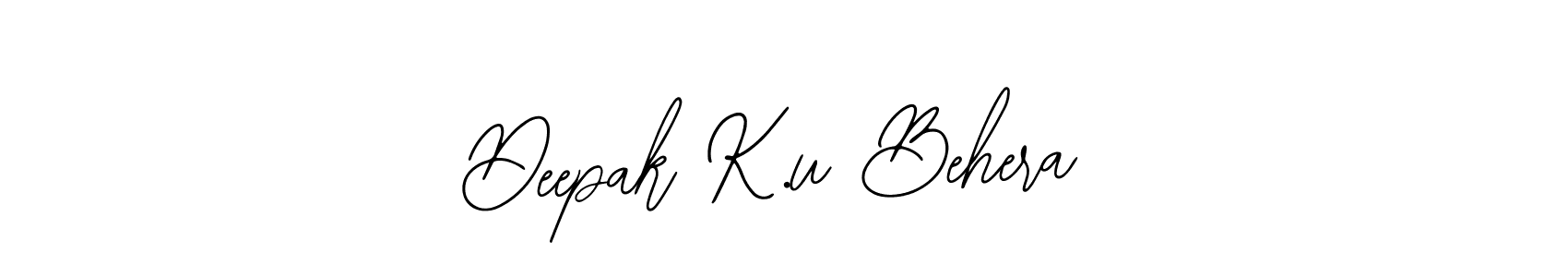 Use a signature maker to create a handwritten signature online. With this signature software, you can design (Bearetta-2O07w) your own signature for name Deepak K.u Behera. Deepak K.u Behera signature style 12 images and pictures png