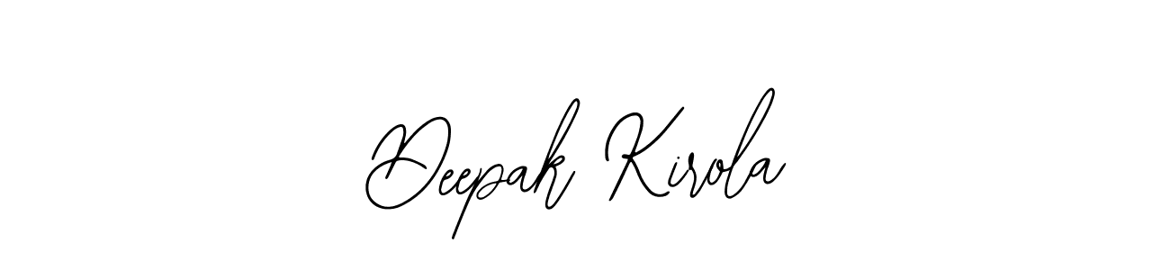 It looks lik you need a new signature style for name Deepak Kirola. Design unique handwritten (Bearetta-2O07w) signature with our free signature maker in just a few clicks. Deepak Kirola signature style 12 images and pictures png