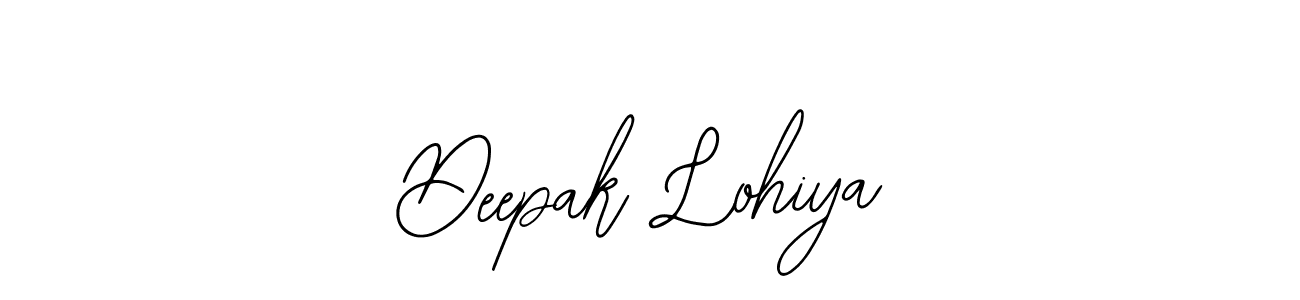 You should practise on your own different ways (Bearetta-2O07w) to write your name (Deepak Lohiya) in signature. don't let someone else do it for you. Deepak Lohiya signature style 12 images and pictures png