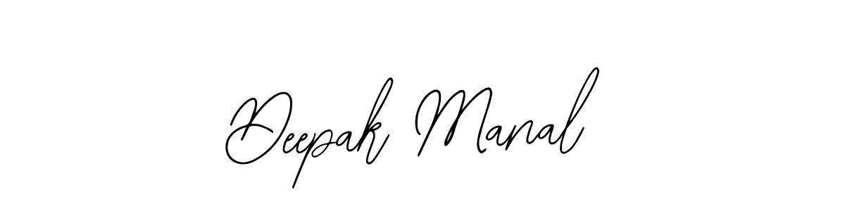 You should practise on your own different ways (Bearetta-2O07w) to write your name (Deepak Manal) in signature. don't let someone else do it for you. Deepak Manal signature style 12 images and pictures png