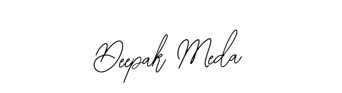 Similarly Bearetta-2O07w is the best handwritten signature design. Signature creator online .You can use it as an online autograph creator for name Deepak Meda. Deepak Meda signature style 12 images and pictures png