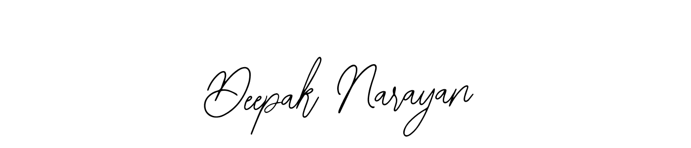 You should practise on your own different ways (Bearetta-2O07w) to write your name (Deepak Narayan) in signature. don't let someone else do it for you. Deepak Narayan signature style 12 images and pictures png